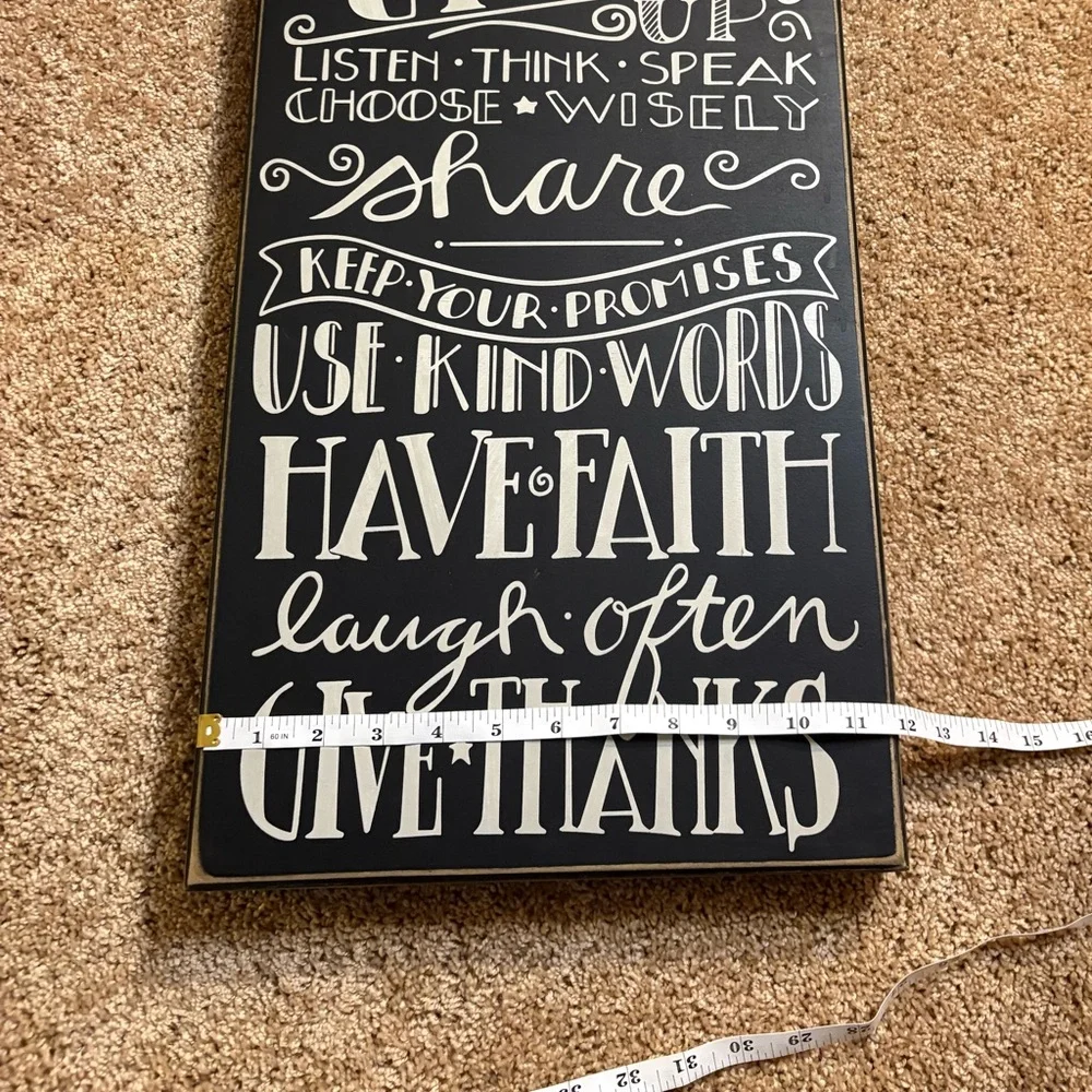 Family Rules Canvas Sign
